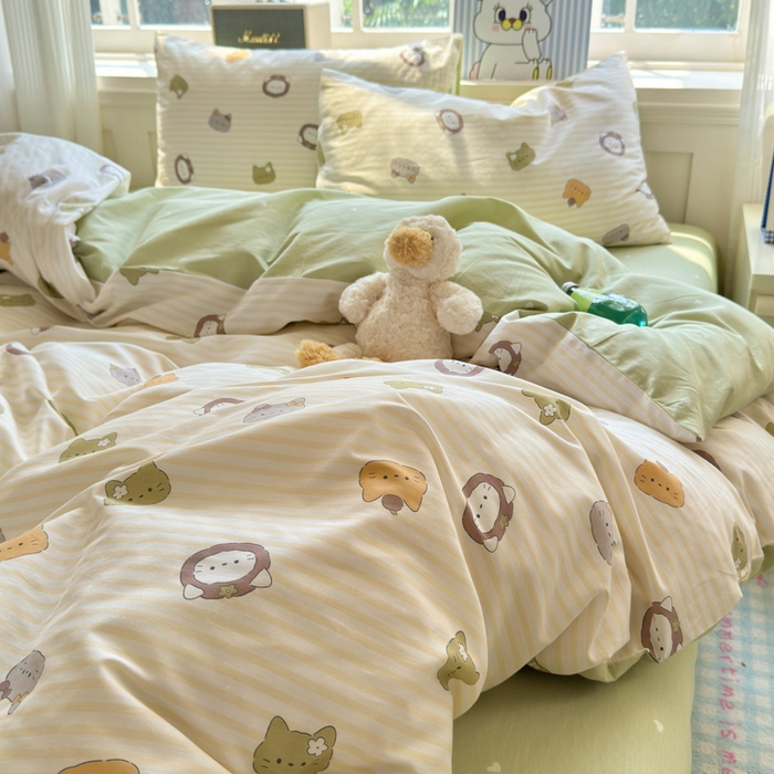 91家纺网 家纺一手货源 找家纺 清雅福 2024新款全棉13070印花单品系列-单被套 乐游原米