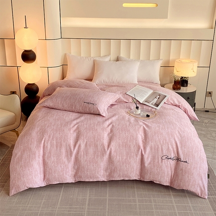 91家纺网 家纺一手货源 找家纺 （总）春皖家纺 2025新款棉天丝磨毛刺绣磨毛单被套 (第一版)