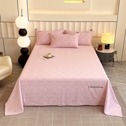 91家纺网 家纺一手货源 找家纺 （总）春皖家纺 2025新款棉天丝磨毛刺绣磨毛单床单 (第一版)