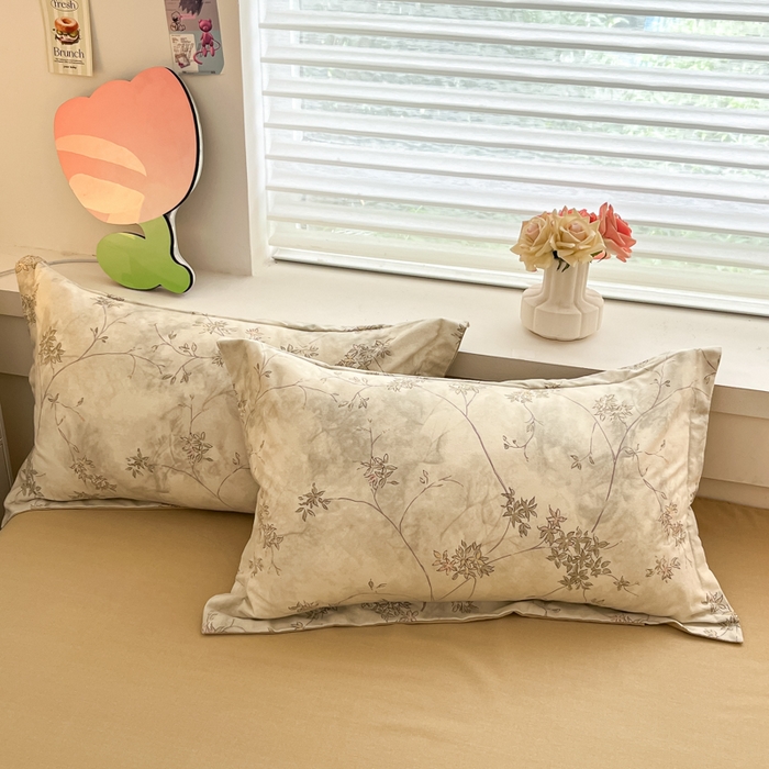 91家纺网 家纺一手货源 找家纺 慕尚家纺 2025新款原棉磨毛四件套单被套系列-单被套 似水生花