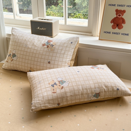 91家纺网 家纺一手货源 找家纺 （总）清雅福 2024新款全棉13070印花单品系列-单枕套