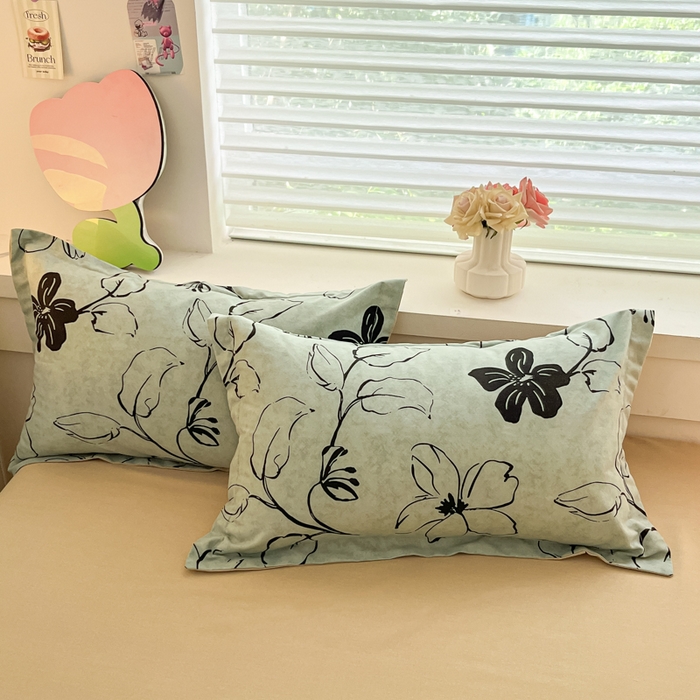 91家纺网 家纺一手货源 找家纺 慕尚家纺 2025新款原棉磨毛四件套单被套系列-四件套 秘密花园