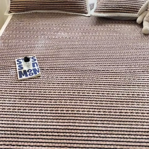 91家纺网 家纺一手货源 找家纺 川悦生活 2024新款A类印花雪花绒床垫加厚绒保暖床护垫 床垫秋语-茶咖