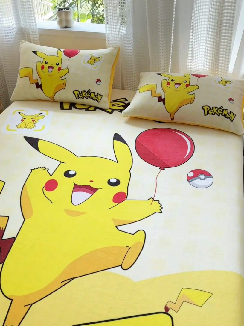 91家纺网 家纺一手货源 找家纺 ds生活馆 2026新款大版数码印花牛奶绒单床笠 气球皮卡