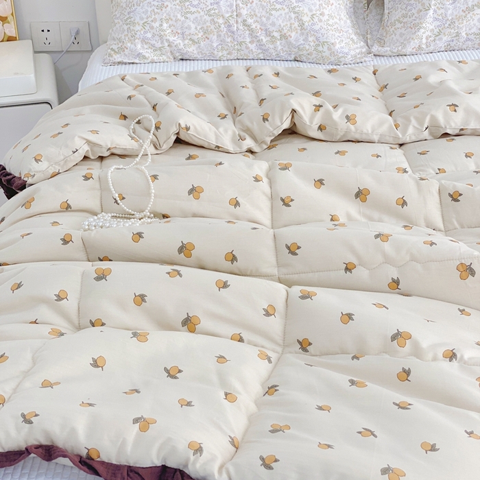 91家纺网 家纺一手货源 找家纺 （总）蓝庭全棉印花花边冬被大豆被春秋被芯被子可机洗