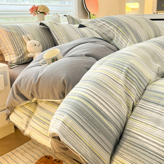 91家纺网 家纺一手货源 找家纺 慕尚家纺 2025新款原棉磨毛四件套单被套系列-单被套 海岸线