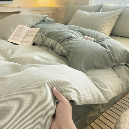 91家纺网 家纺一手货源 找家纺 （总）慕尚家纺 2025新款原棉磨毛四件套单被套系列-单被套