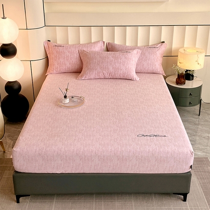 91家纺网 家纺一手货源 找家纺 （总）春皖家纺 2025新款棉天丝磨毛刺绣磨毛单床笠 (第一版)