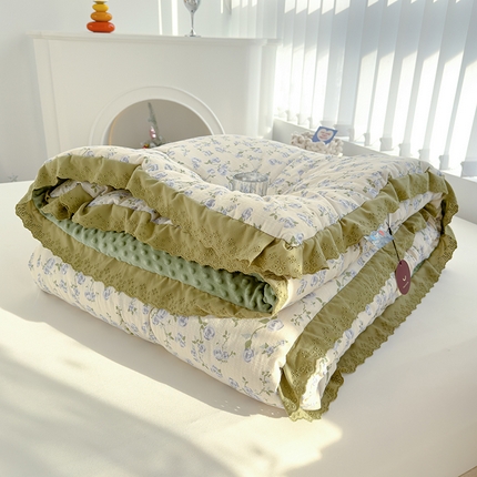 芯恋 2025款提花韩版花边豆豆冬被被子春秋被芯大豆被豆豆被花海