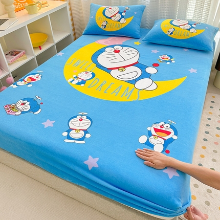 91家纺网 家纺一手货源 找家纺 （总）ds生活馆 2025新款大版数码印花牛奶绒单床笠