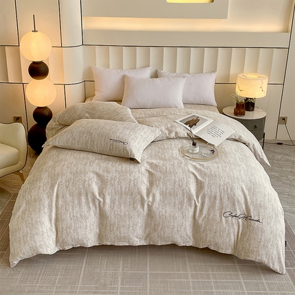 91家纺网 家纺一手货源 找家纺 （总）春皖家纺 2025新款棉天丝磨毛刺绣磨毛单被套 (第一版)