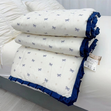 91家纺网 家纺一手货源 找家纺 （总）蓝庭全棉印花花边冬被大豆被春秋被芯被子可机洗