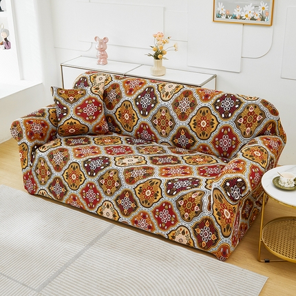 91家纺网 家纺一手货源 找家纺 （总）逐日沙发套 2024新款牛奶丝印花系列-沙发套