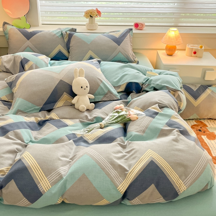 91家纺网 家纺一手货源 找家纺 慕尚家纺 2025新款原棉磨毛四件套单被套系列-单被套 莱德灰