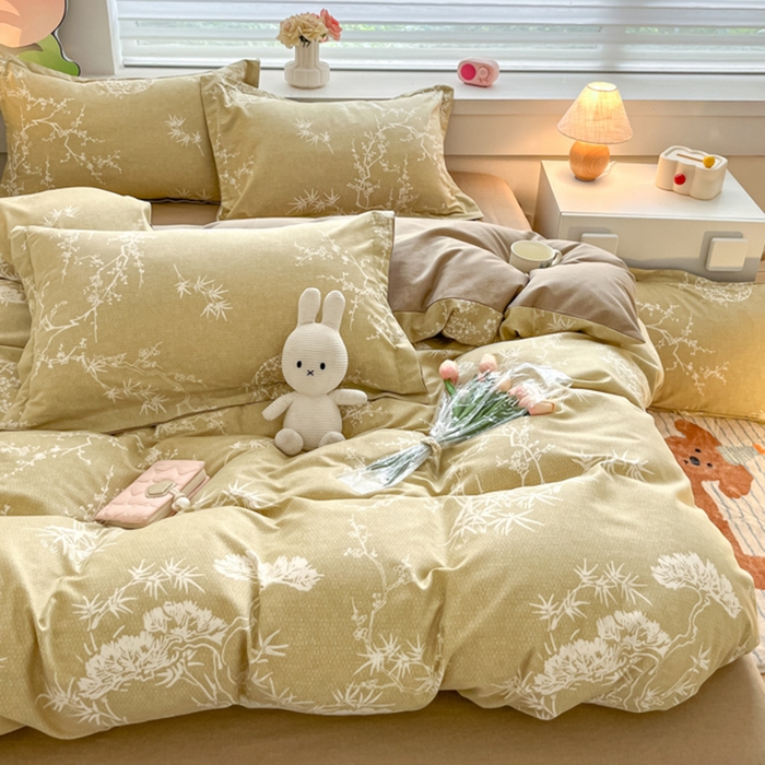 91家纺网 家纺一手货源 找家纺 慕尚家纺 2025新款原棉磨毛四件套单被套系列-单被套 悠香