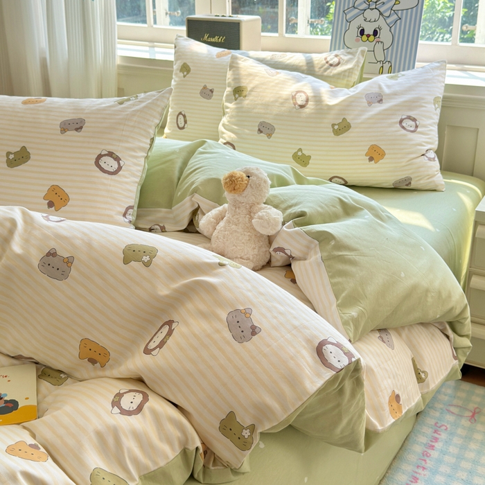 91家纺网 家纺一手货源 找家纺 清雅福 2024新款全棉13070印花单品系列-单被套 乐游原米