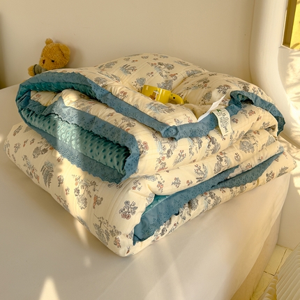 91家纺网 家纺一手货源 找家纺 （总）芯恋 2025款提花韩版花边豆豆冬被被子春秋被芯大豆被豆豆被