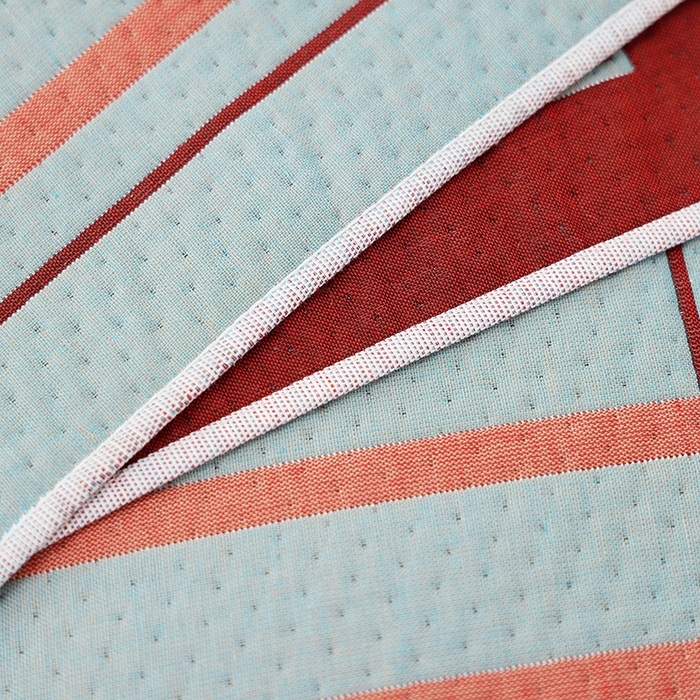 91家纺网 家纺一手货源 找家纺 朴尔家纺-毛巾被 2024年新款卡通定位纯棉四层纱布枕巾 巧克力饼-红