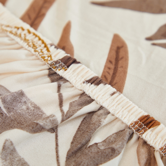 91家纺网 家纺一手货源 找家纺 逐日沙发套 2024新款牛奶丝印花系列-沙发床套 沙发床套-棕叶