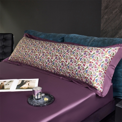 91家纺网 家纺一手货源 找家纺 （总）八十八家纺 2024新款双股活性贡缎长绒棉数码印花单品及套件--双人枕套