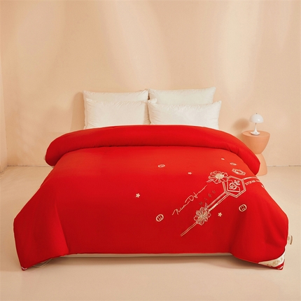 91家纺网 家纺一手货源 找家纺 （总）美伦美 2024新款全棉臻品手工订花被芯冬被春秋冬被夏被 