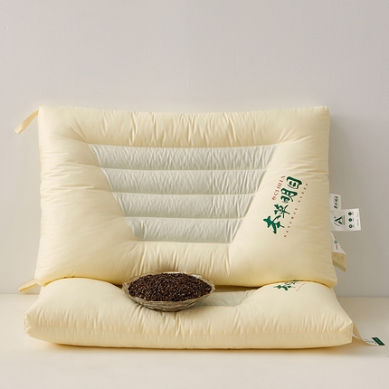 91家纺网 家纺一手货源 找家纺 （总）乐可 2024新款A类本草明目梯度枕 枕头枕芯-风格一
