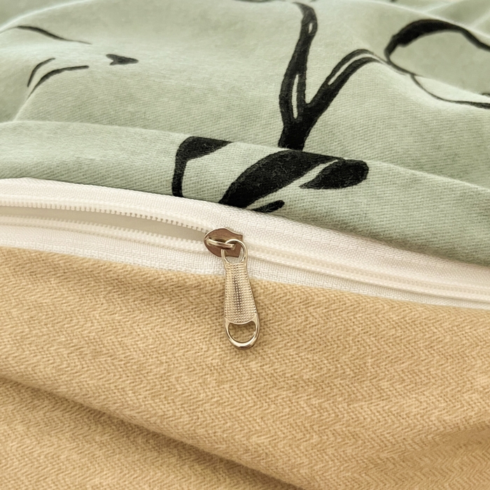 91家纺网 家纺一手货源 找家纺 慕尚家纺 2025新款原棉磨毛四件套单被套系列-四件套 秘密花园