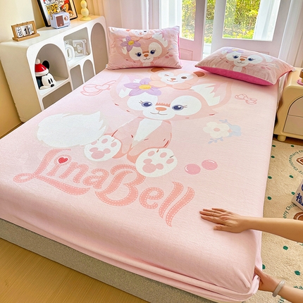 91家纺网 家纺一手货源 找家纺 （总）ds生活馆 2025新款大版数码印花牛奶绒单床笠