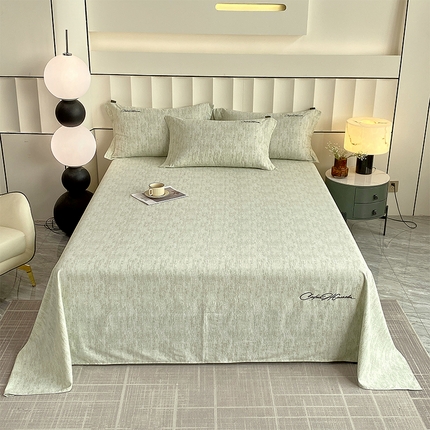 91家纺网 家纺一手货源 找家纺 （总）春皖家纺 2025新款棉天丝磨毛刺绣磨毛单床单 (第一版)