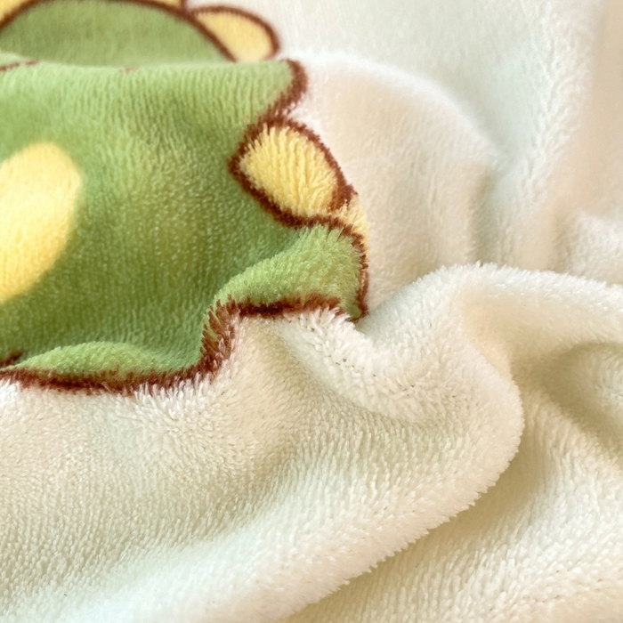 91家纺网 家纺一手货源 找家纺 赫梵茜 2024新款高克重安抚豆豆被套牛奶绒夹棉床盖四件套 爱心恐龙