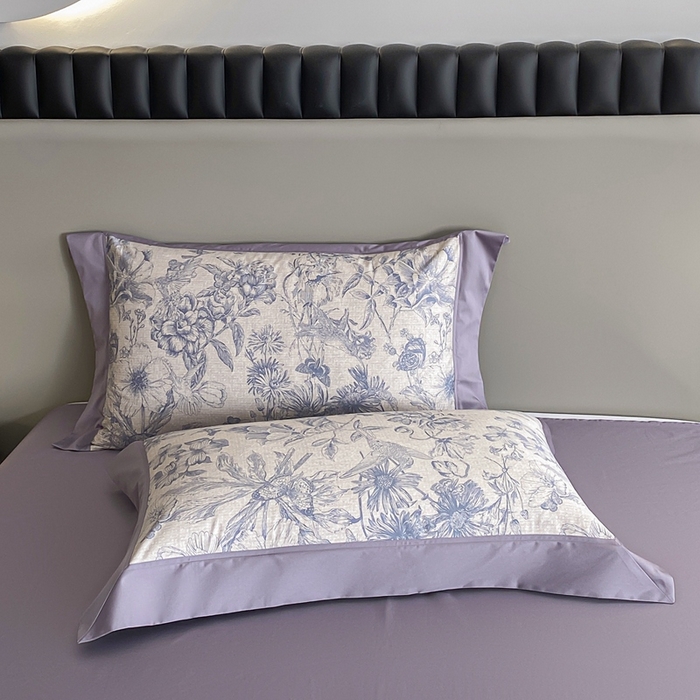 91家纺网 家纺一手货源 找家纺 娇逸家居 2024新款100支新疆长绒棉数码印花全棉四件套（专版花型） 寒烟