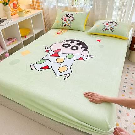 91家纺网 家纺一手货源 找家纺 （总）ds生活馆 2025新款大版数码印花牛奶绒单床笠