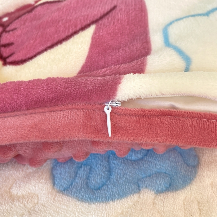 91家纺网 家纺一手货源 找家纺 赫梵茜 2024新款高克重安抚豆豆被套加厚牛奶绒床盖加厚牛奶绒夹棉床笠四件套 甜心熊