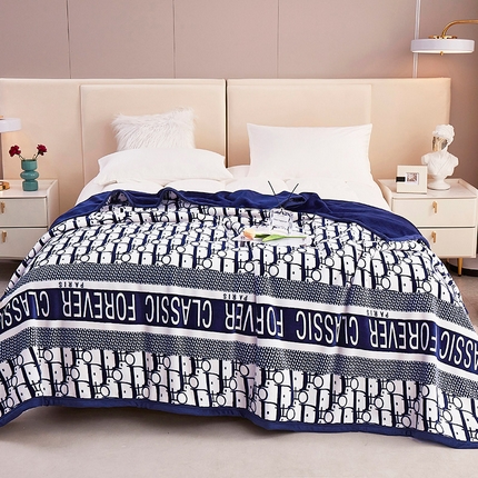 91家纺网 家纺一手货源 找家纺 （总）悦织湾家纺 2025新款高克重双面印花云毯毯子盖毯