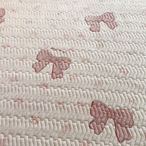 91家纺网 家纺一手货源 找家纺 川悦生活 2024新款A类印花雪花绒床垫加厚绒保暖床护垫 床垫暖暖蝴蝶结