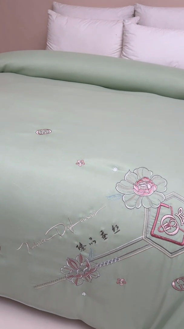 91家纺网 家纺一手货源 找家纺 美伦美 2024新款臻品 臻品绿