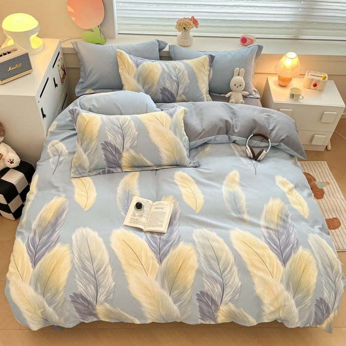 91家纺网 家纺一手货源 找家纺 慕尚家纺 2025新款原棉磨毛四件套单被套系列-单被套 香染