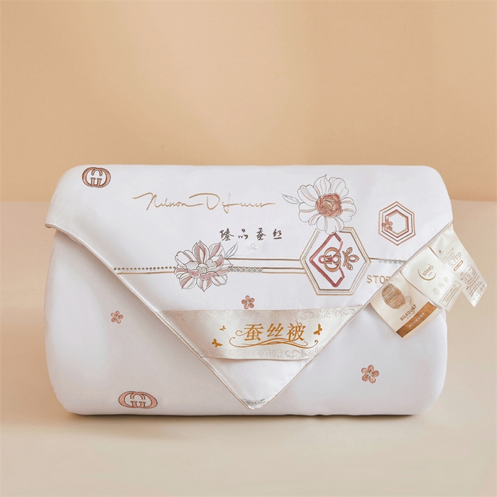 91家纺网 家纺一手货源 找家纺 （总）美伦美 2024新款全棉臻品手工订花被芯冬被春秋冬被夏被 