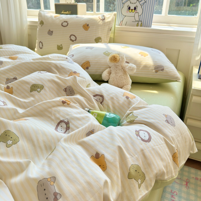 91家纺网 家纺一手货源 找家纺 清雅福 2024新款全棉13070印花单品系列-单被套 乐游原米