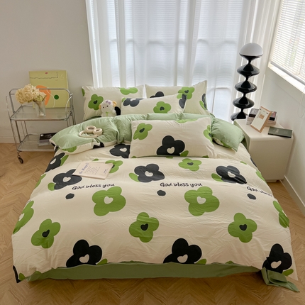 91家纺网 家纺一手货源 找家纺 （总）悦织湾家纺 2025新款卡通印花水洗棉四件套