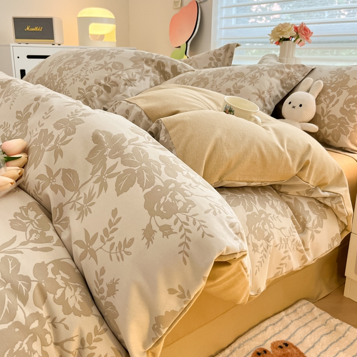 91家纺网 家纺一手货源 找家纺 慕尚家纺 2025新款原棉磨毛四件套单被套系列-单被套 伊闻