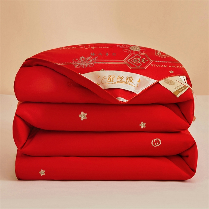 91家纺网 家纺一手货源 找家纺 美伦美 2024新款臻品 臻品红