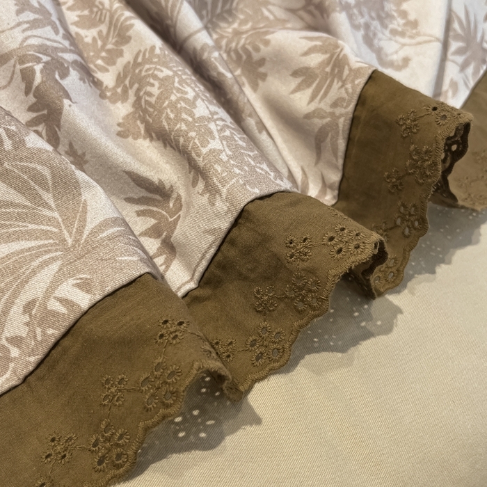 91家纺网 家纺一手货源 找家纺 沐辰 2024新款A类全棉磨毛花边款四件套 花边款-万木峥嵘