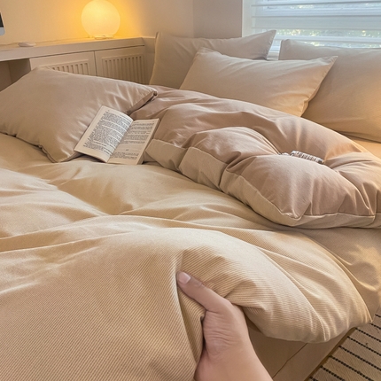 91家纺网 家纺一手货源 找家纺 （总）慕尚家纺 2025新款原棉磨毛四件套单被套系列-单被套