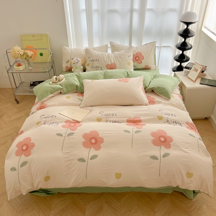 91家纺网 家纺一手货源 找家纺 （总）悦织湾家纺 2025新款卡通印花水洗棉四件套