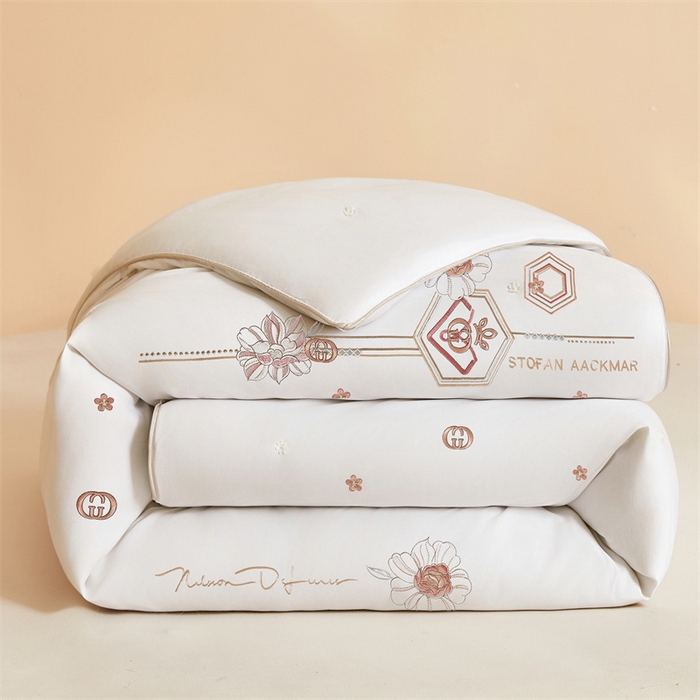 91家纺网 家纺一手货源 找家纺 （总）美伦美 2024新款全棉臻品手工订花被芯冬被春秋冬被夏被 