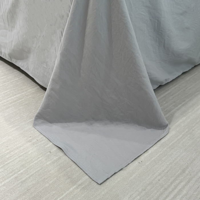 91家纺网 家纺一手货源 找家纺 花沐家居 2024新款亲肤云朵棉四件套加厚印花高克重磨毛四件套直播爆款 灰粉迪