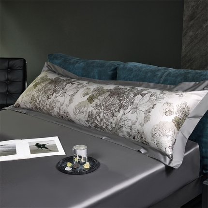 91家纺网 家纺一手货源 找家纺 （总）八十八家纺 2024新款双股活性贡缎长绒棉数码印花单品及套件--双人枕套