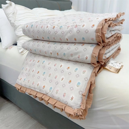 91家纺网 家纺一手货源 找家纺 （总）蓝庭全棉印花花边冬被大豆被春秋被芯被子可机洗