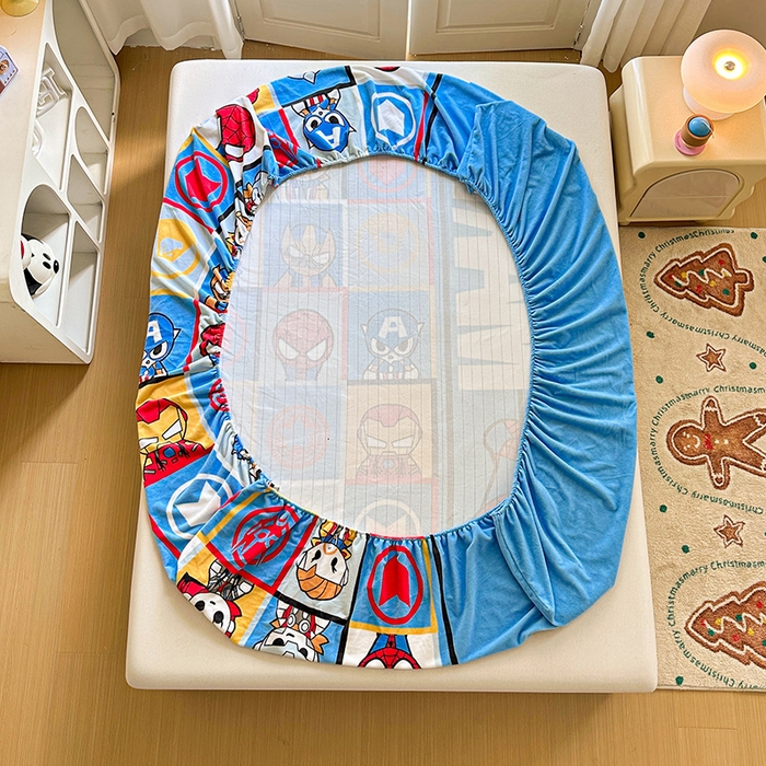 91家纺网 家纺一手货源 找家纺 ds生活馆 2026新款大版数码印花牛奶绒单床笠 英雄联盟